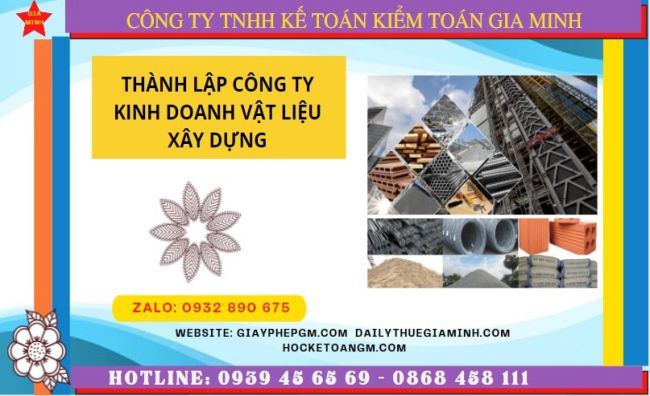 Hướng dẫn chi tiết cách thành lập công ty vật liệu xây dựng tại Cao Bằng