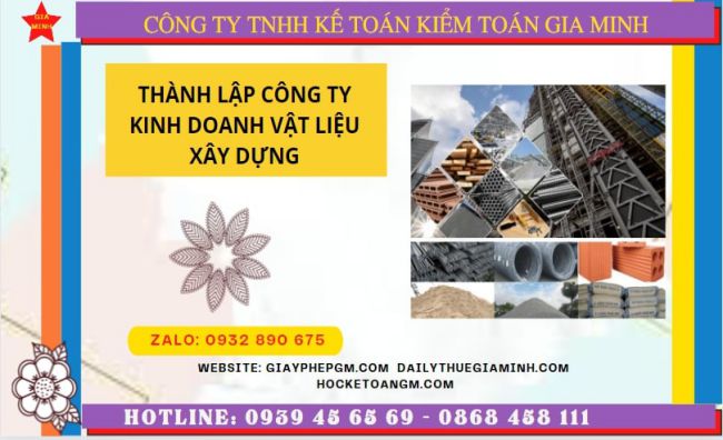 Hướng dẫn chi tiết cách thành lập công ty vật liệu xây dựng tại Long An