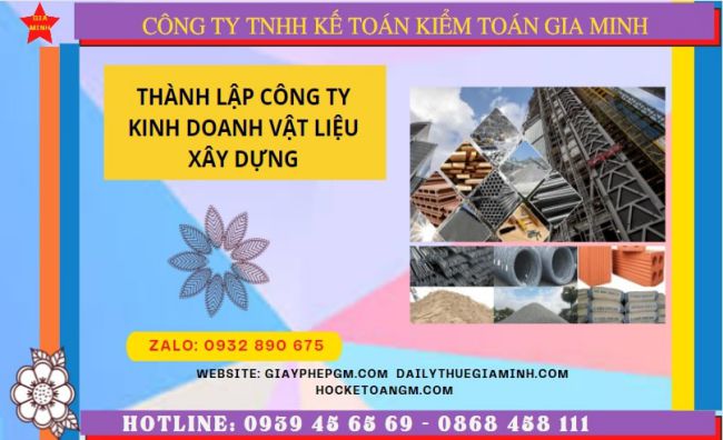 Hướng dẫn chi tiết cách thành lập công ty vật liệu xây dựng tại Phú Thọ