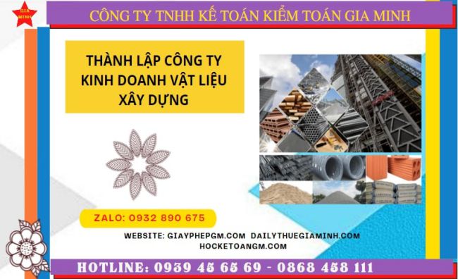 Hướng dẫn chi tiết cách thành lập công ty vật liệu xây dựng tại Phú Yên
