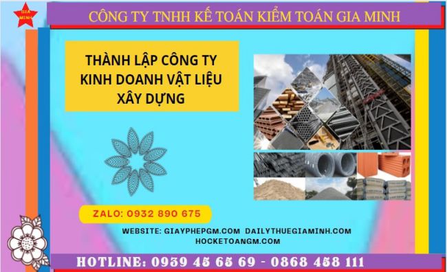 THÀNH LẬP CÔNG TY CHUYÊN KINH DOANH VẬT LIỆU XÂY DỰNG TẠI QUẢNG BÌNH 6 Hướng dẫn chi tiết cách thành lập công ty vật liệu xây dựng tại Quảng Bình