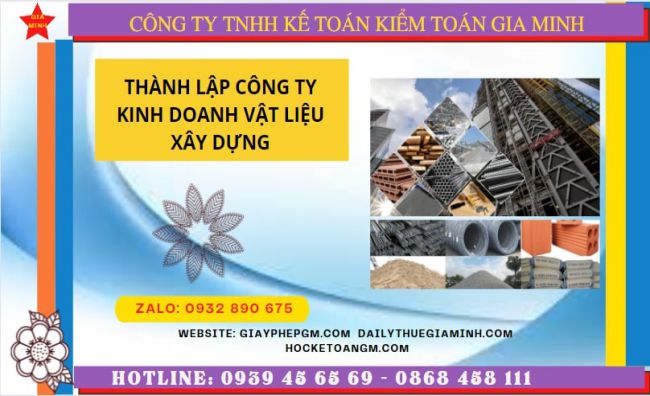 Hướng dẫn chi tiết cách thành lập công ty vật liệu xây dựng tại Quận Ninh Kiều