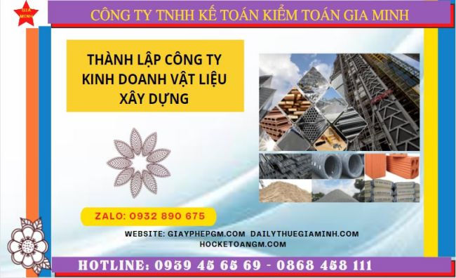 Hướng dẫn chi tiết cách thành lập công ty vật liệu xây dựng tại TP Hồ Chí Minh