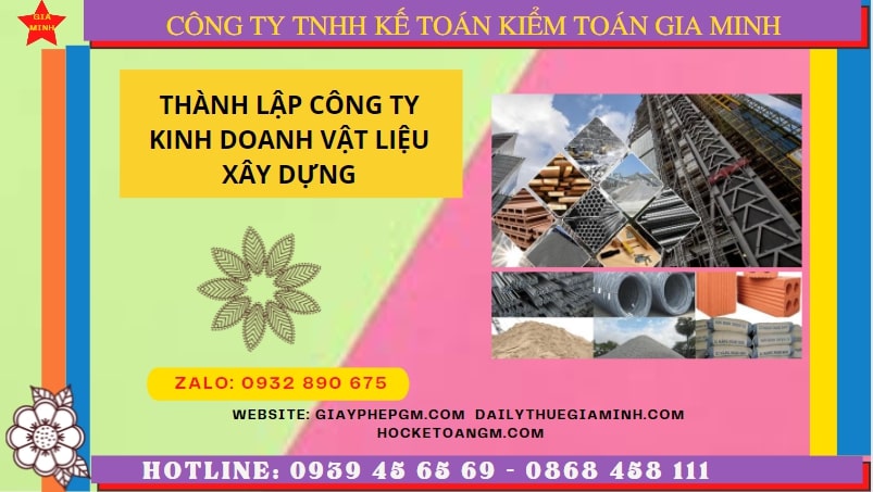 Hướng dẫn chi tiết cách thành lập công ty vật liệu xây dựng tại Trà Vinh