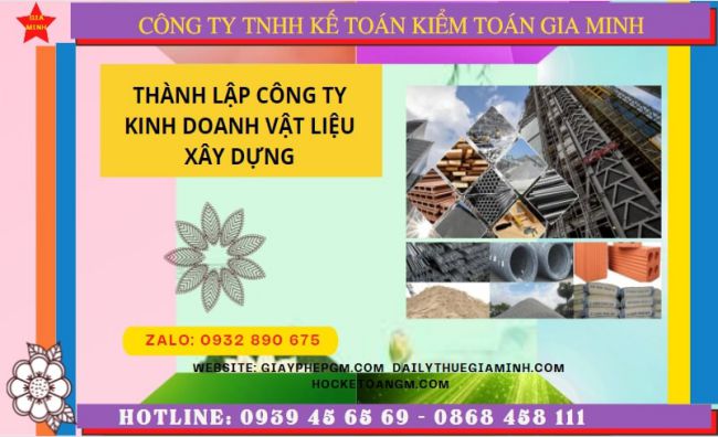 Hướng dẫn chi tiết cách thành lập công ty vật liệu xây dựng tại Vĩnh Phúc