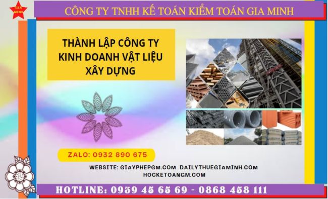 Hướng dẫn chi tiết cách thành lập công ty vật liệu xây dựng tại Yên Bái