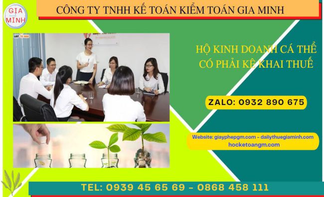 Hướng dẫn tính thuế hộ kinh doanh theo phương pháp kê khai