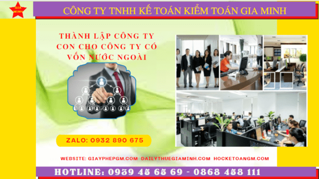 THÀNH LẬP CÔNG TY CON CÓ VỐN ĐẦU TƯ NƯỚC NGOÀI TẠI SƠN LA 6 Hướng dẫn thành lập công ty con có vốn đầu tư nước ngoài tại Sơn La