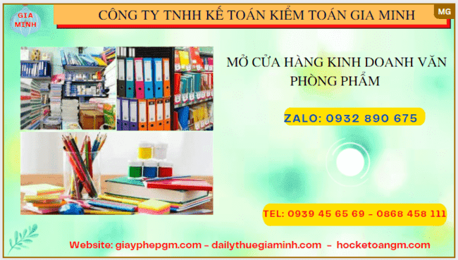 Hướng dẫn thủ tục mở cửa hàng kinh doanh văn phòng phẩm tại Khánh Hòa