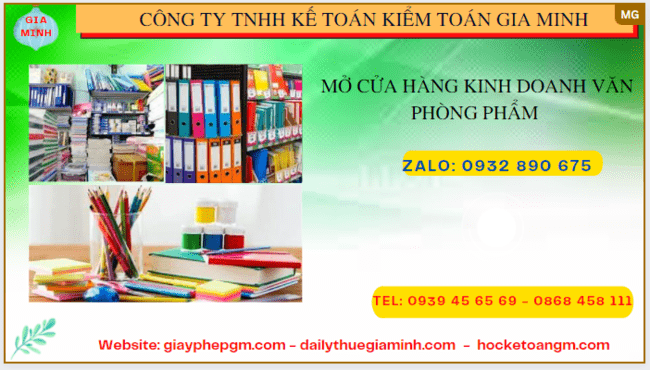 Hướng dẫn thủ tục mở cửa hàng kinh doanh văn phòng phẩm tại Phú Yên