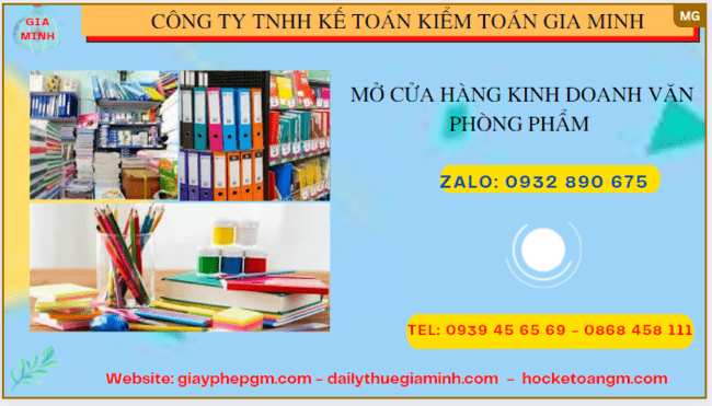 Hướng dẫn thủ tục mở cửa hàng kinh doanh văn phòng phẩm tại TPHCM