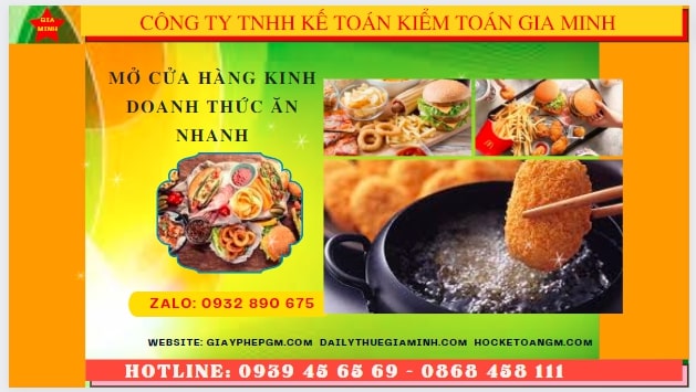 Đăng ký Mở cửa hàng thức ăn nhanh tại Thành Phố Hải Phòng