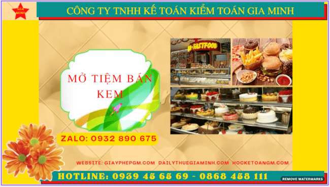 MỞ TIỆM BÁNH KEM CẦN BAO NHIÊU VỐN? 6 Mở tiệm bánh kem cần bao nhiêu vốn?