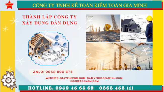Kinh nghiệm thành lập công ty xây dựng dân dụng tại Long An