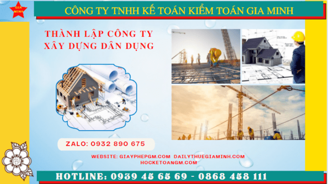 Kinh nghiệm thành lập công ty xây dựng dân dụng tại Thành Phố Cần Thơ