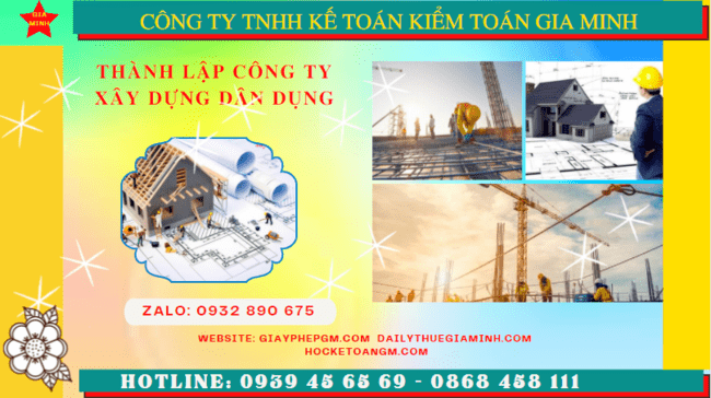 Kinh nghiệm thành lập công ty xây dựng dân dụng tại Thành Phố Hồ Chí Minh