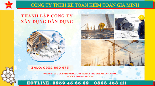 Thành lập công ty xây dựng dân dụng tại thành phố châu đốc 6 Kinh nghiệm thành lập công ty xây dựng dân dụng tại Thành phố Châu Đốc