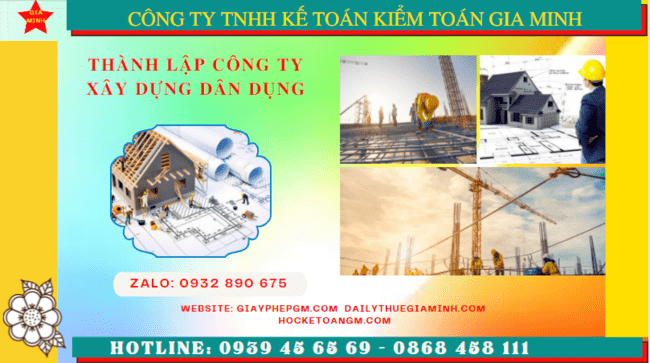 Kinh nghiệm thành lập công ty xây dựng dân dụng tại TP Hồ Chí Minh
