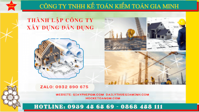 Kinh nghiệm thành lập công ty xây dựng dân dụng tại Trà Vinh