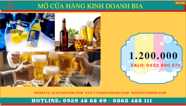 Mở cửa hàng kinh doanh bia tốn bao nhiêu tiền