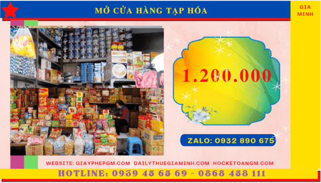THỦ TỤC MỞ CỬA HÀNG TẠP HÓA 5 giayphepgm.com mo cua hang tap hoa ton bao nhieu tien
