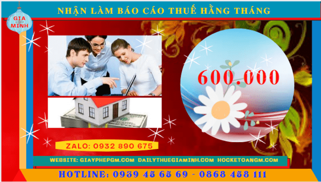 NHẬN LÀM BÁO CÁO THUẾ HÀNG THÁNG TẠI GIA LAI 6 Giá dịch vụ báo cáo thuế hàng tháng giá rẻ tại Gia Lai