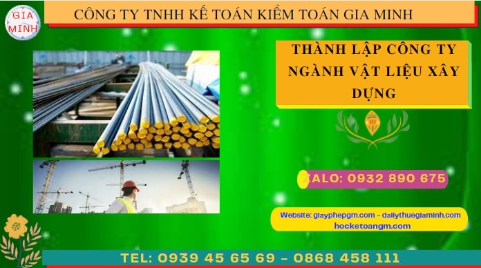Quy trình thành lập cửa hàng kinh doanh ngành vật liệu xây dựng tại Bắc Giang
