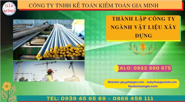 Quy trình thành lập cửa hàng kinh doanh ngành vật liệu xây dựng tại Bắc Ninh