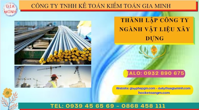 Quy trình thành lập cửa hàng kinh doanh ngành vật liệu xây dựng tại Bình Định