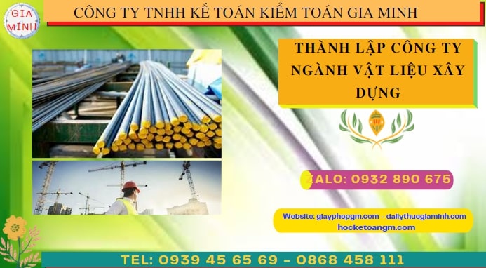 Quy trình thành lập cửa hàng kinh doanh ngành vật liệu xây dựng tại Đắk Nông
