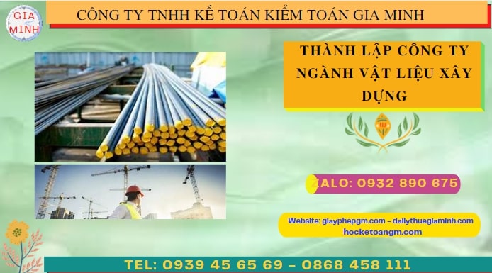 Quy trình thành lập cửa hàng kinh doanh ngành vật liệu xây dựng tại Hà Tĩnh