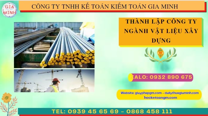 Quy trình thành lập cửa hàng kinh doanh ngành vật liệu xây dựng tại Khánh Hòa