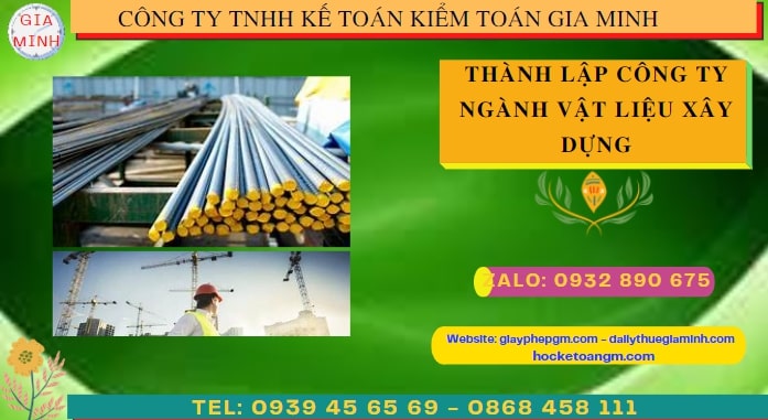 Quy trình thành lập cửa hàng kinh doanh ngành vật liệu xây dựng tại Nghệ An