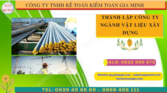 Quy trình thành lập cửa hàng kinh doanh ngành vật liệu xây dựng tại Thành Phố Huế