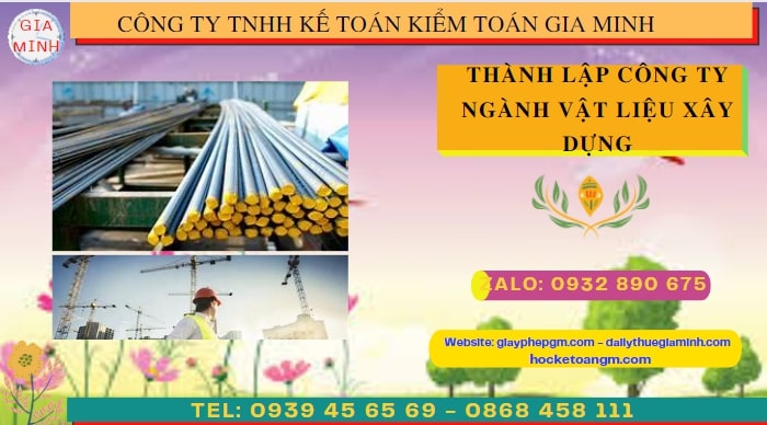 Quy trình thành lập cửa hàng kinh doanh ngành vật liệu xây dựng tại Thành phố Châu Đốc