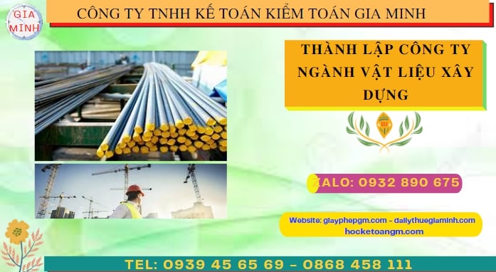 Quy trình thành lập cửa hàng kinh doanh ngành vật liệu xây dựng tại TT Huế