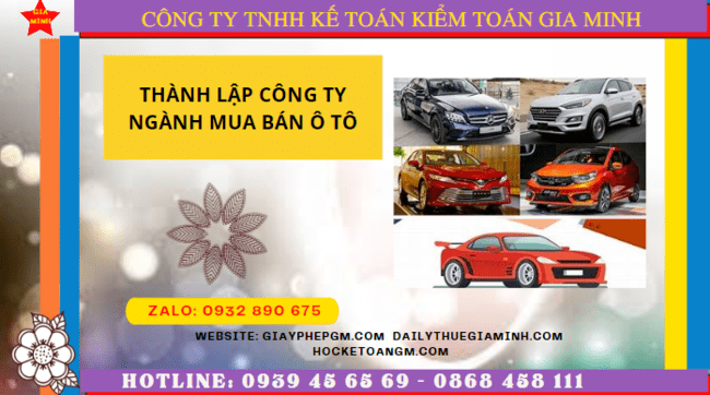THÀNH LẬP CÔNG TY NGÀNH MUA BÁN Ô TÔ TẠI THÀNH PHỐ HỒ CHÍ MINH 6 Thành lập công ty ngành mua bán ô tô tại Thành Phố Hồ Chí Minh