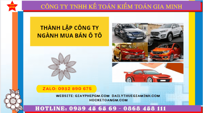THÀNH LẬP CÔNG TY NGÀNH MUA BÁN Ô TÔ TẠI TP ĐÀ NẴNG 6 Thành lập công ty ngành mua bán ô tô tại TP Đà Nẵng