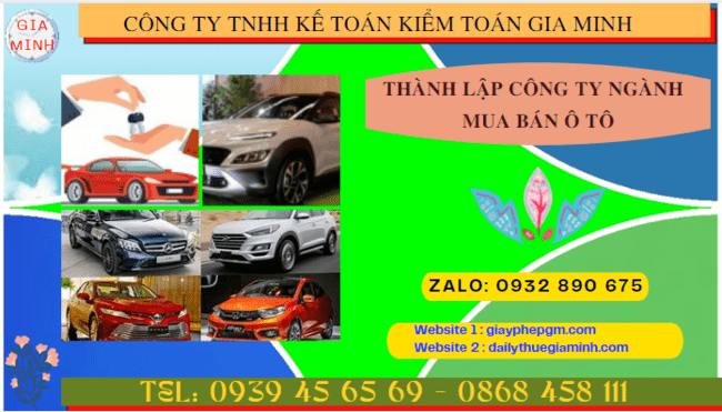 Thành lập công ty ngành mua bán ô tô tại vĩnh long 6 Thành lập công ty ngành mua bán ô tô tại Vĩnh Long