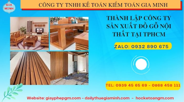 Thành lập công ty đồ gỗ nội thất tại An Giang
