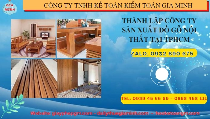 Thành lập công ty đồ gỗ nội thất tại Bình Định