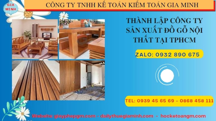 Thành lập công ty đồ gỗ nội thất tại Bình Dương