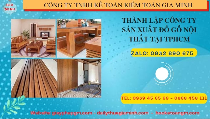 Thành lập công ty đồ gỗ nội thất tại Cà Mau