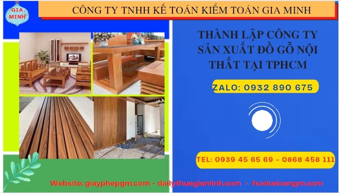 Thành lập công ty đồ gỗ nội thất tại Cao Bằng