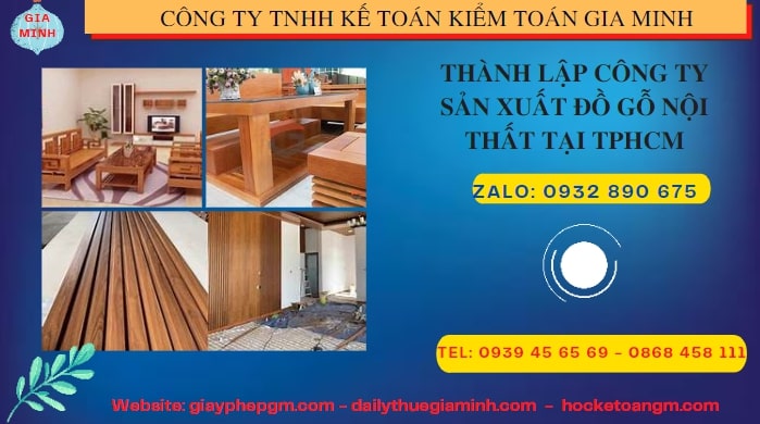 Thành lập công ty đồ gỗ nội thất tại Đồng Tháp