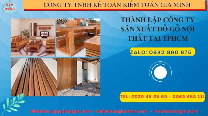 Thành lập công ty đồ gỗ nội thất tại Hà Nội