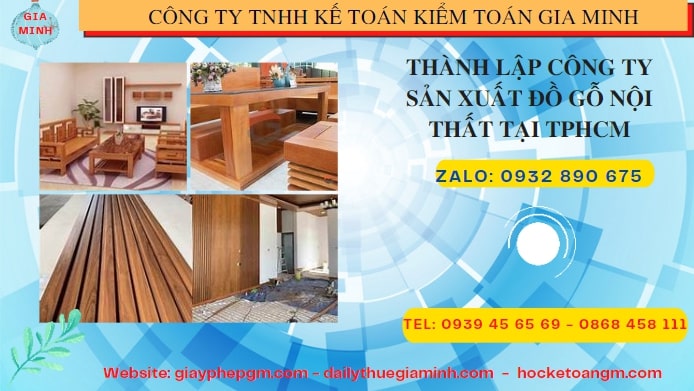 Thành lập công ty đồ gỗ nội thất tại Long An