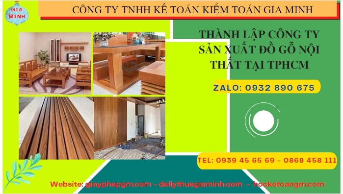 Thành lập công ty đồ gỗ nội thất tại Nam Định