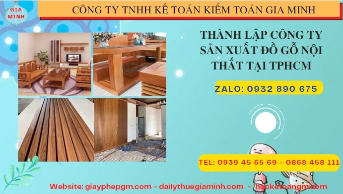 Thành lập công ty đồ gỗ nội thất tại Nghệ An