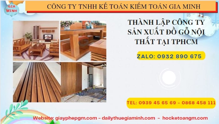 Thành lập công ty đồ gỗ nội thất tại Ninh Thuận